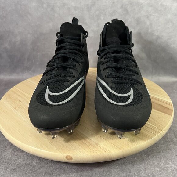 Nike Alpha Huarache 8 Elite LAX Black Lacrosse Cleat CW4447-001 Mens Size 10.5